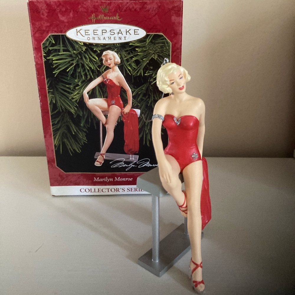 Hallmark Marilyn Monroe Christmas ornament.